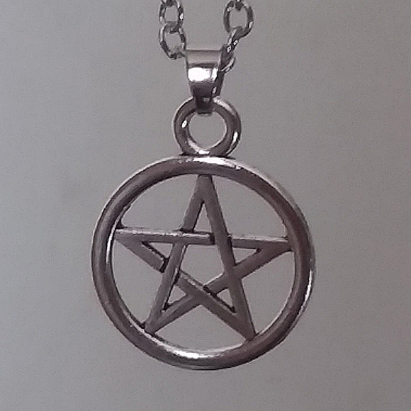 Separated&Struggling Jewelry - Pentagram Pendant Necklace Tibetan Silver